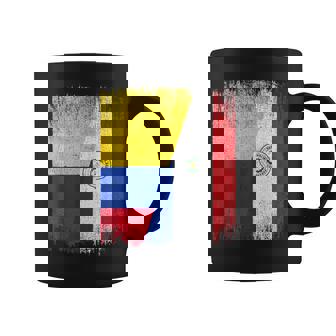 Half Colombia Paraguay Flag Colombian Paraguayan Pride Roots Coffee Mug | Mazezy