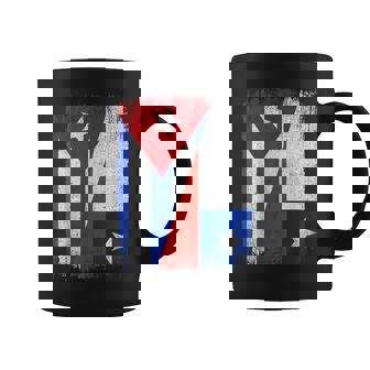 Half Cuba Chile Flag Cuban Chilean Pride Roots Coffee Mug | Mazezy