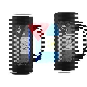 Half Cuba Guatemala Flag Cuban Guatemalan Pride Roots Coffee Mug | Mazezy