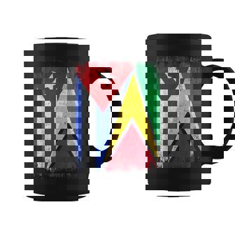 Half Cuba Guyana Flag Cuban Guyanese Pride Roots Coffee Mug | Mazezy