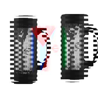 Half Cuba Iran Flag Cuban Iranian Pride Roots Coffee Mug | Mazezy