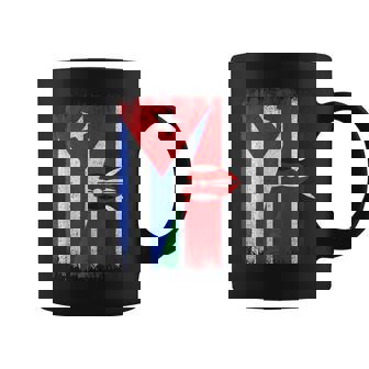 Half Cuba Kenya Flag Cuban Kenyan Pride Roots Coffee Mug | Mazezy