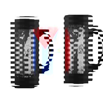 Half Cuba Paraguay Flag Cuban Paraguayan Pride Roots Coffee Mug | Mazezy