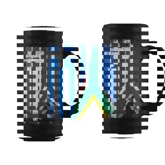 Half Greece South Africa Flag Greek African Pride Roots Coffee Mug | Mazezy