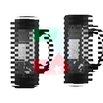 Half Italy Cuba Flag Italian Cuban Pride Roots Coffee Mug | Mazezy