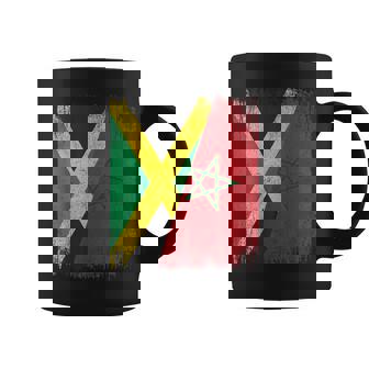 Half Jamaica Morocco Flag Jamaican Moroccan Pride Roots Coffee Mug | Mazezy