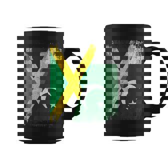 Half Jamaica Pakistan Flag Jamaican Pakistani Pride Roots Coffee Mug | Mazezy