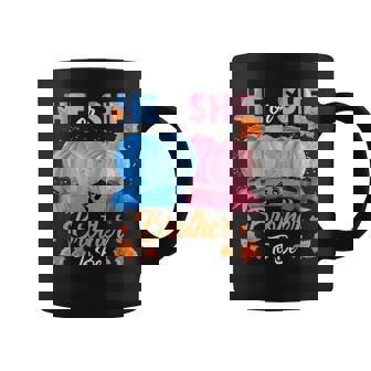 Halloween Pumpkin Gender Reveal He Or She Brother To Be Coffee Mug - Monsterry
