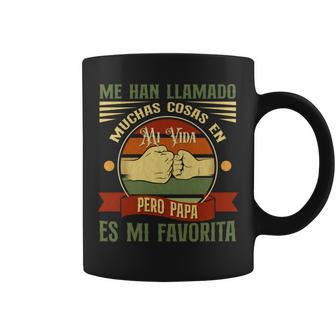 Me Han Llamado Muchas Cosas Enida Pero Papa Es Mi Favorita Manga Larga Taza de café - Regaloses