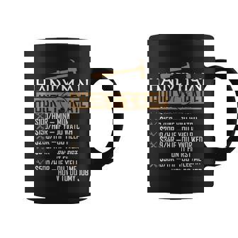 Handyman Hourly Rate Repair Worker Repairman Carpenter Coffee Mug | Mazezy