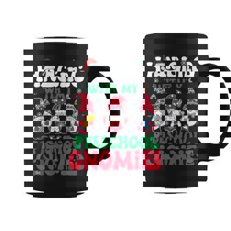 Hanging With My Preschool Gnome Christmas Teacher Kids Coffee Mug | Mazezy