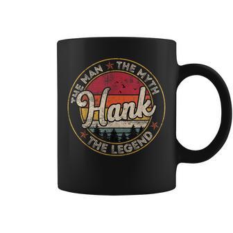 Hank The Man The Myth The Legend Personalized Name Coffee Mug - Thegiftio