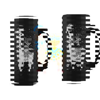Hanukkah Llamakkah Llama Menorah Alpaca Jewish Xmas Chanukah Coffee Mug | Mazezy