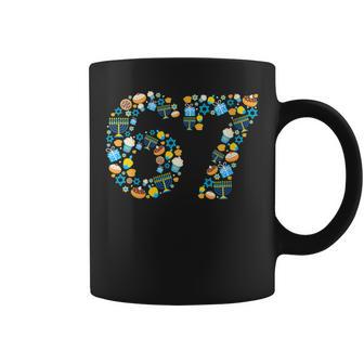 Hanukkah Menorah Dreidel 67 Festive Chanukah Six Seven Meme Coffee Mug - Thegiftio UK