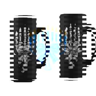 Hanukkah Menorah Happy Hanukkah Coquette Bow Girl Women Coffee Mug | Mazezy