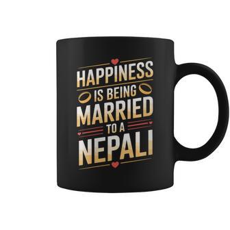 Happiness Is Being Married To A Nepali Nepal Husband Wife Coffee Mug | Mazezy
