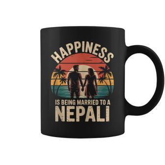 Happiness Is Being Married To A Nepali Nepal Husband Wife Tank Top Coffee Mug | Mazezy