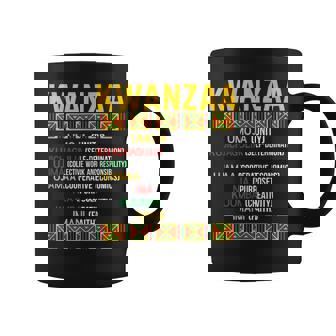 Happy Christmas Seven Principles Of Kwanzaa Coffee Mug - Monsterry