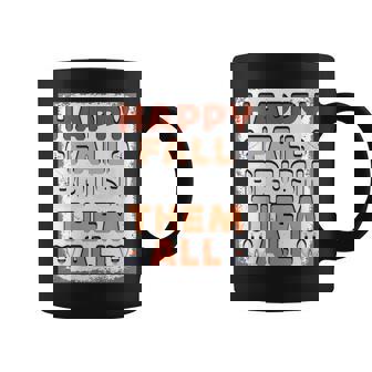 Happy Fall Brush Them All Tooth Thanksgiving Dental Dentist Coffee Mug - Thegiftio