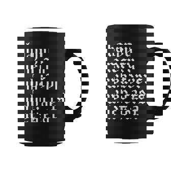 Happy Merry Whatever Who Cares Lets Eat Xmas Saying Coffee Mug | Mazezy