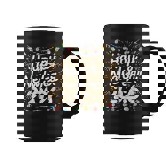 Happy New Year Party 2026 Retro Firework Christmas Light Coffee Mug | Mazezy