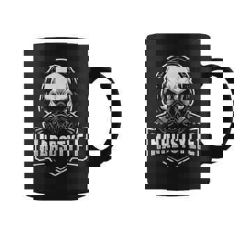 Hardstyle Skull Gas Mask & Bass Power Coffee Mug | Mazezy
