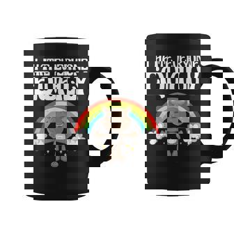 I Hate Everyone Equally 反社会的猫 内向的 コーヒーマグ - Kawaiitshirt