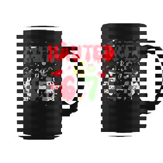 Hauted By Six Seven 6 7 Meme 67th Spooky Christmas Coffee Mug | Mazezy
