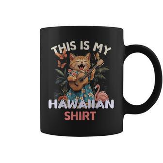 This Is My Hawaiian Cat Hawaii Party Luau Coffee Mug - Thegiftio UK