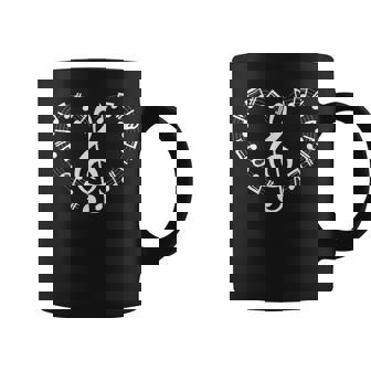 Heart Shape Musical Notes Music Lovers Happy Valentine Coffee Mug | Mazezy
