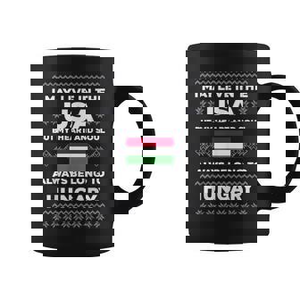 My Heart And Soul Hungary Flag Quote Christmas Coffee Mug | Mazezy