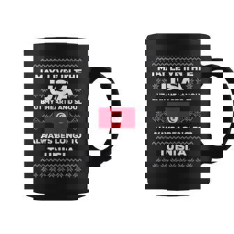 My Heart And Soul Tunisia Flag Quote Christmas Tank Top Coffee Mug | Mazezy