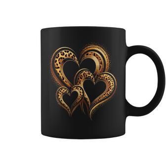 Hearts Print Love Leopard Cheetah Coffee Mug - Thegiftio UK