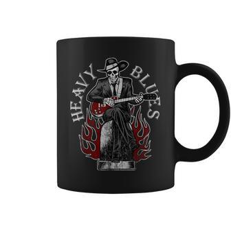 Heavy Bluesquelette Guitariste Blues Musicien Tasse - Cadeauxyz