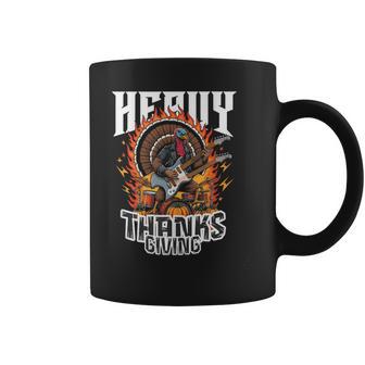Heavy Metal Thanksgiving Turkey Rocking Tank Top Coffee Mug | Mazezy