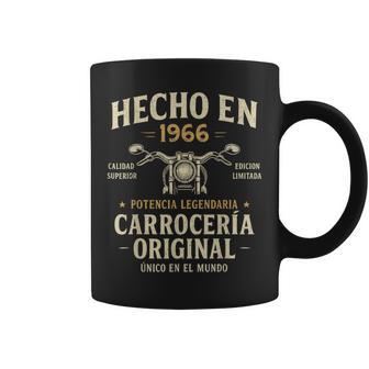Hecho En 1966 60 Años Cumpleaños Moto Biker Hombre Motero Taza de café - Regaloses