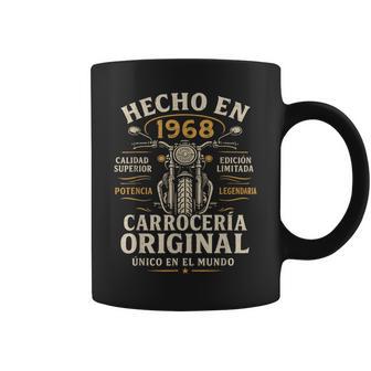 Hecho En 1968 58 Años Cumpleaños Moto Biker Hombre Motero Taza de café - Regaloses