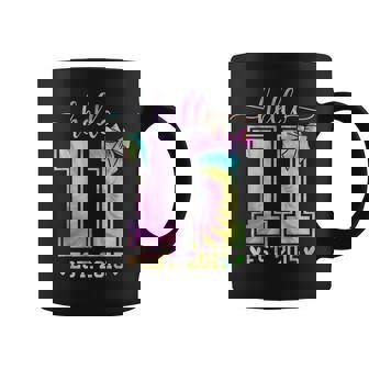 Hello Eleven Est 2015 11Th Birthday Coquette 11 Year Girl Coffee Mug - Monsterry