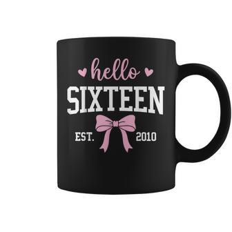 Hello Sixn Est 2010 16Th Birthday 16 Years Old Coffee Mug - Thegiftio UK