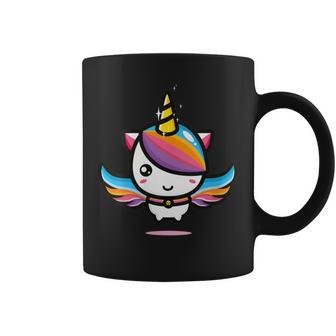 Hermoso Unicornio Arcoiris Cuello Taza de café - Regaloses