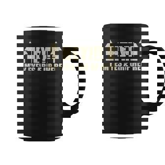 Hey My Eyes Are Up Here Sarcastic Coffee Mug - Thegiftio