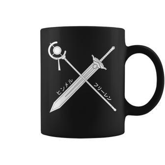 Himmel X Frieren Sword And Staff Coffee Mug - Thegiftio UK