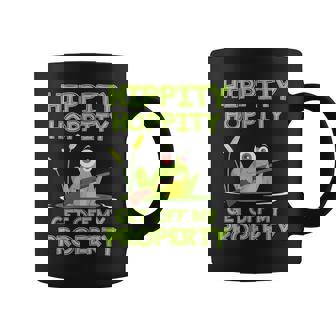 Hippity Hoppity Get Off My Property 面白いカエルミームギフト コーヒーマグ - Kawaiitshirt