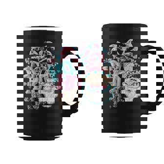 Ho Ho Ho Faux Crochet Leopard Santa Xmas Holiday Christmas Coffee Mug - Seseable