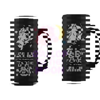 Hobby Horse Gallop To The Moon Graphic Print Coffee Mug - Monsterry