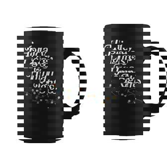 Holiday Lights & Human Rights Feminist Christmas Coffee Mug | Mazezy