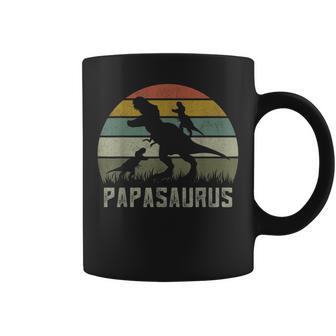 Hombre T-Rex Dino 2 Camisas Para Niños Rawr Grandpa Papasaurus Dinosaur Taza de café - Regaloses