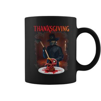 Home For Man Thanksgiving Day Horror Movies Cutting Turkey Coffee Mug - Thegiftio UK