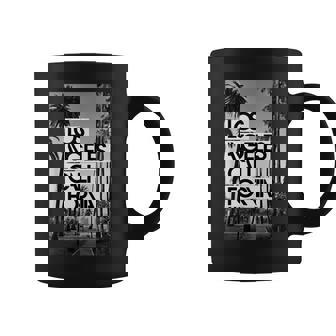 Horizon Californien Cool De Los Angeles Dans Des Palmiers Blancs Et Noirs Tasse - Cadeauxyz