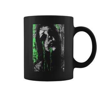 Horror Demonic Ghost Girl Grunge Alt Goth Occult Aesthetic Coffee Mug - Monsterry